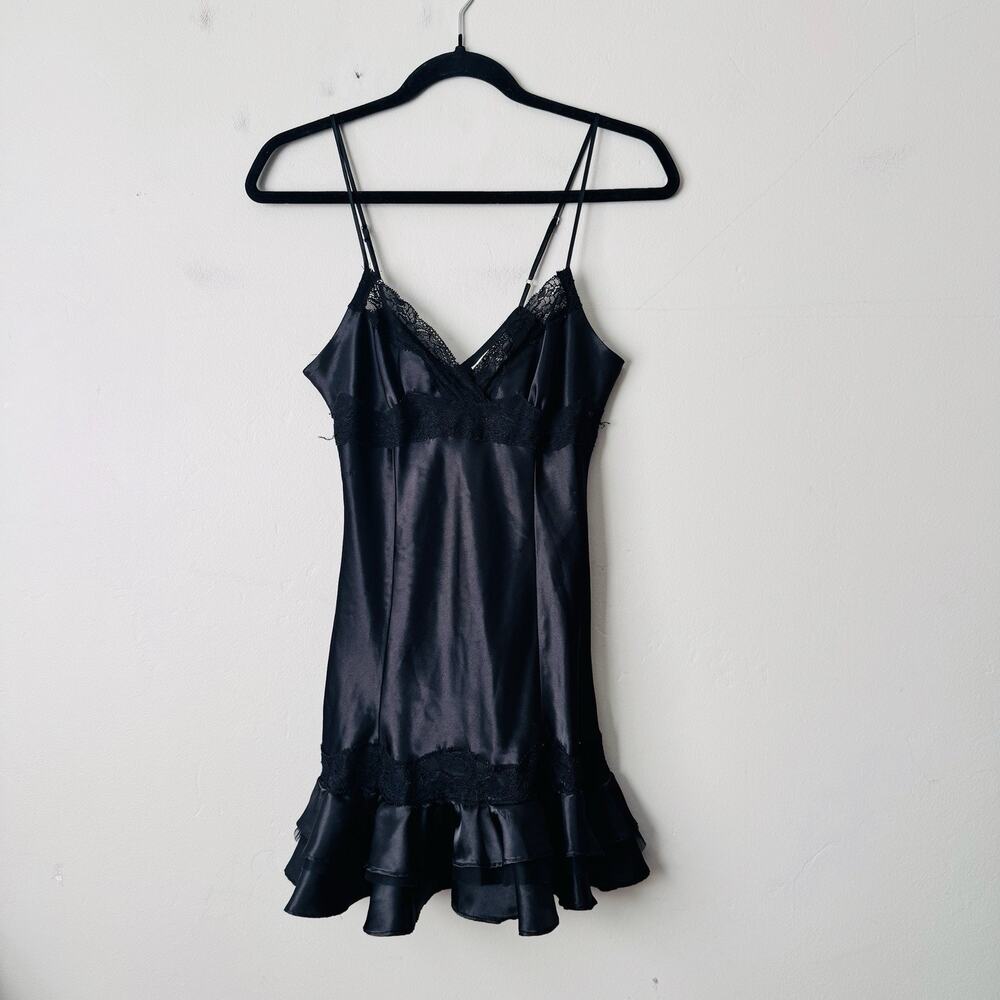 Flora Black Lace Night Gown Women’s Size S
